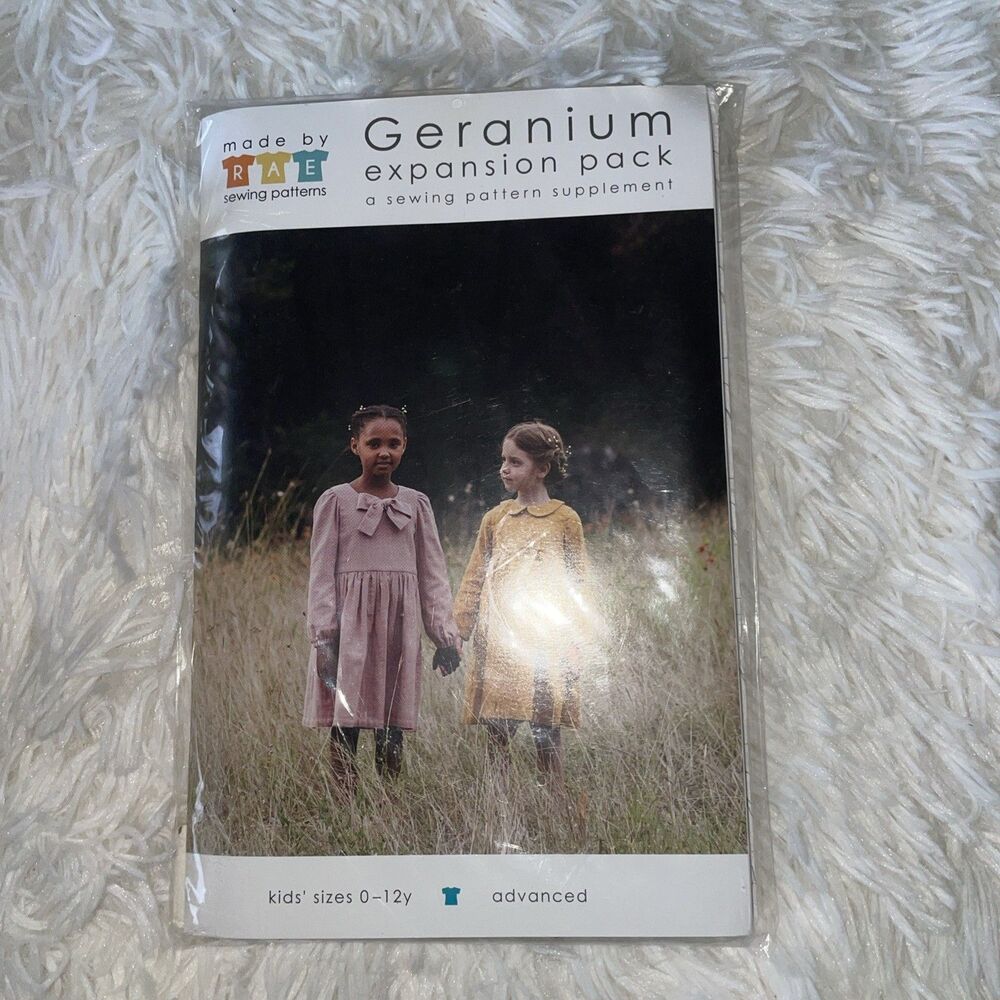 REA Sewing Pattern Geranium Expansion Pack Child GIrls Dress 0-12y Uncut New